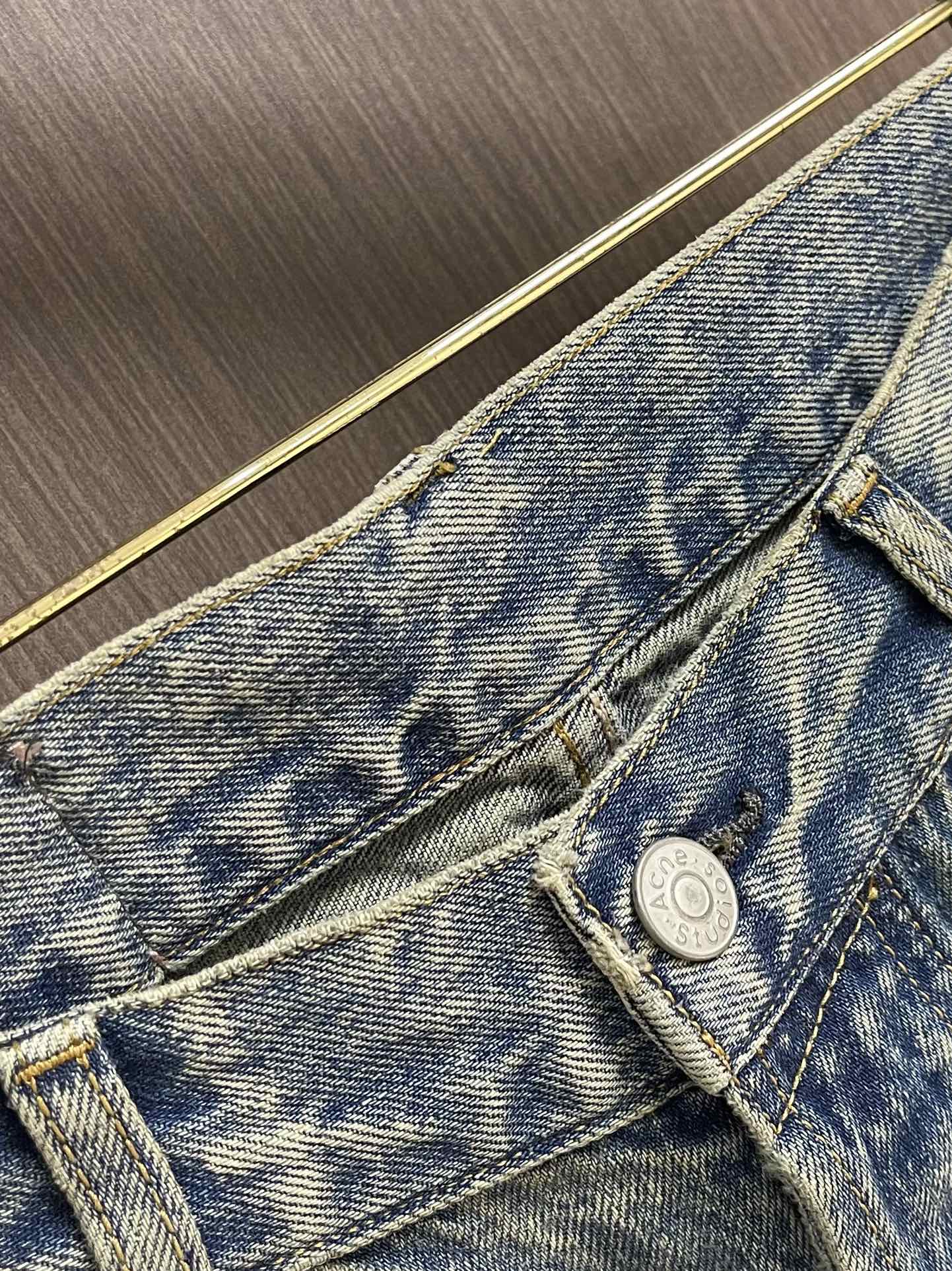 Acne studios 2025ss新款2006F 弯刀宽松低腰阔腿牛仔裤 男女同款，极符合秋冬的配色