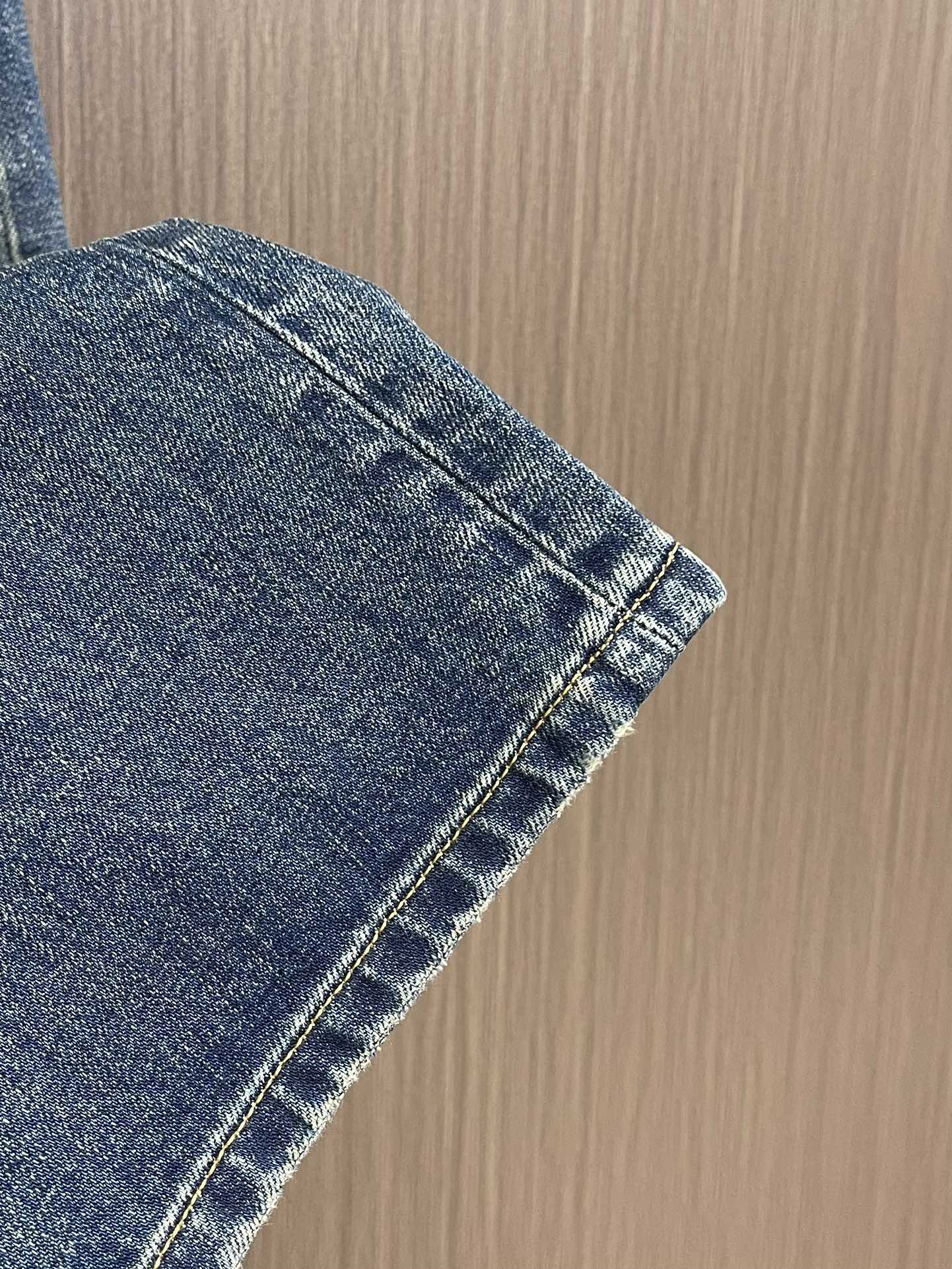 Acne Studios 2025SS新款重工洗水割破做旧做脏猫须磨旧牛仔裤，直接把韩系松弛感焊在身上，