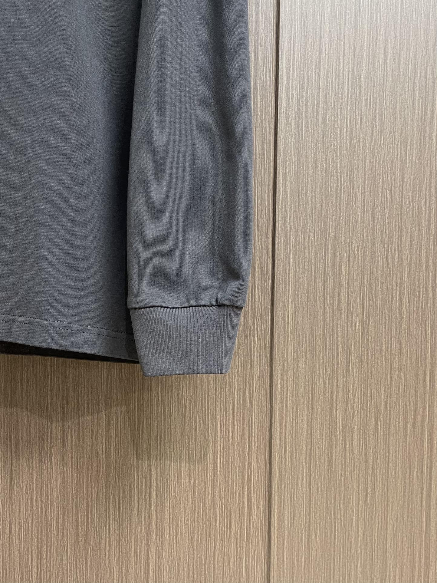 Prada 2025fw早秋新款 字母logo贴布刺绣卫衣，颜色让人一眼看上去就很舒服 搭配胸前的log