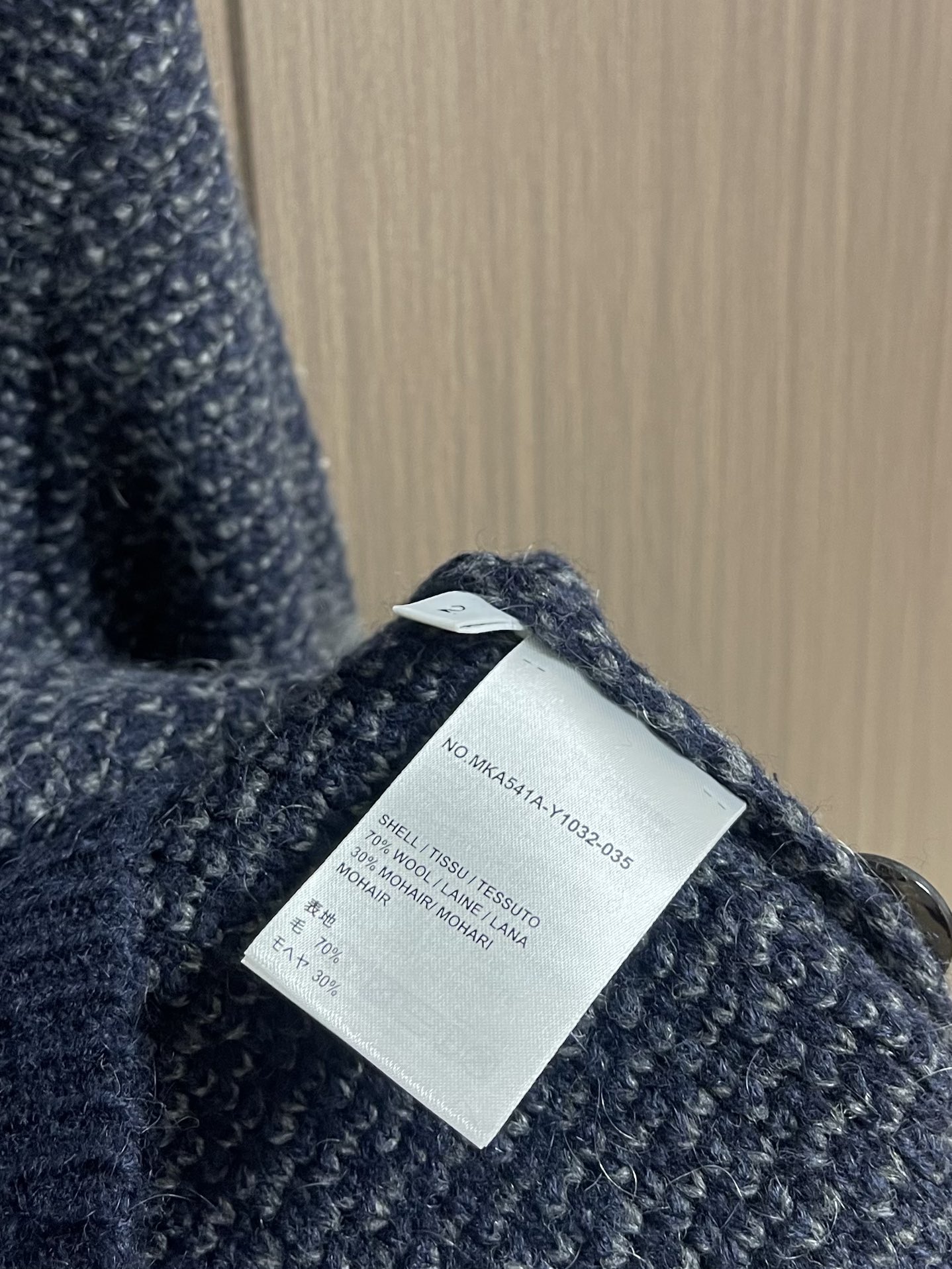 ThomBrowne汤姆布朗 TB 粗针彩纱羊毛POLO领针织毛衣，德国斯托尔进口机织357针型高织高密