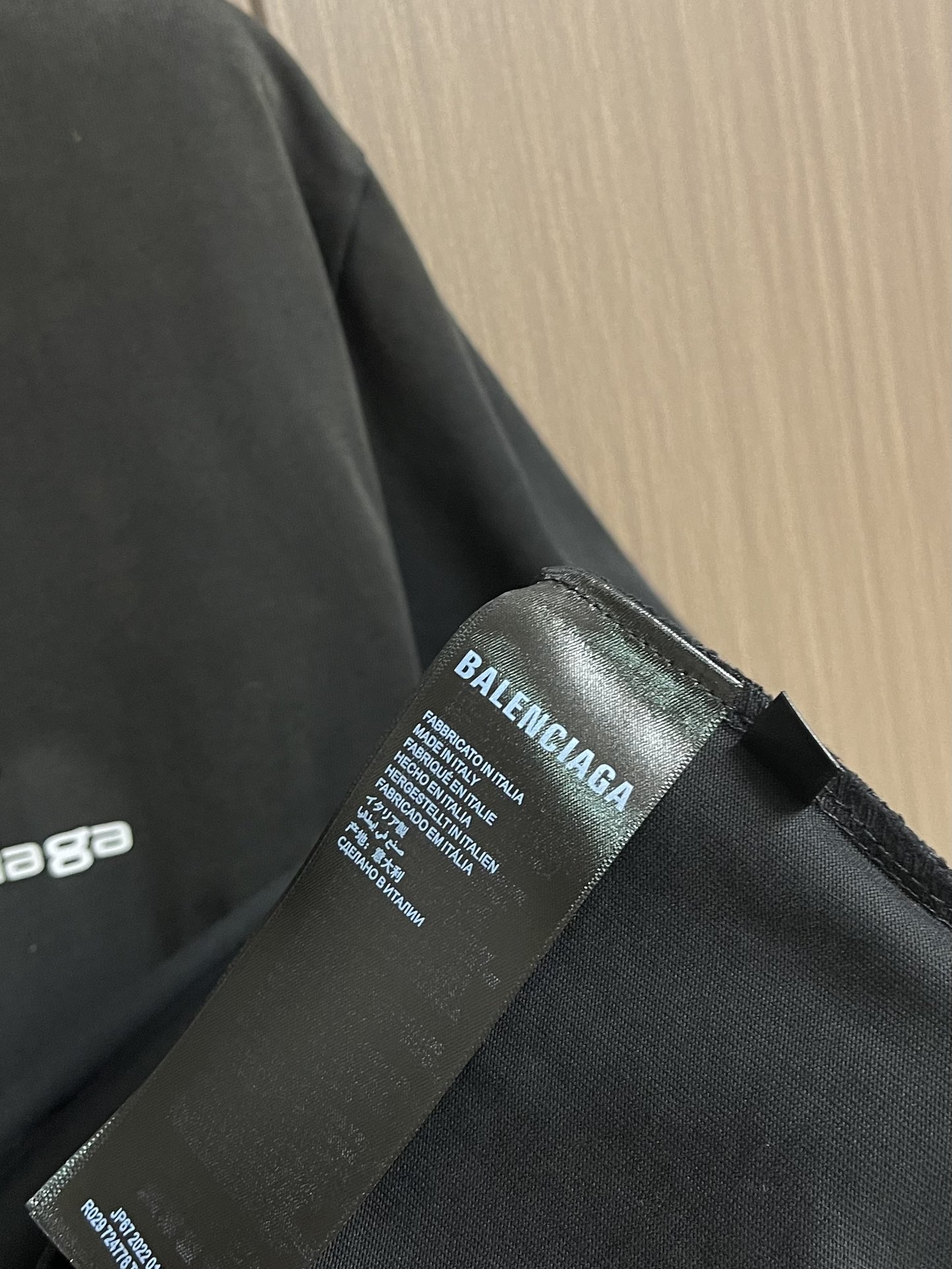 BALENCIAGA 复古短袖T恤，定织面料工艺洗水处理 高克重300克面料 质感十足 布面干净 柔软舒