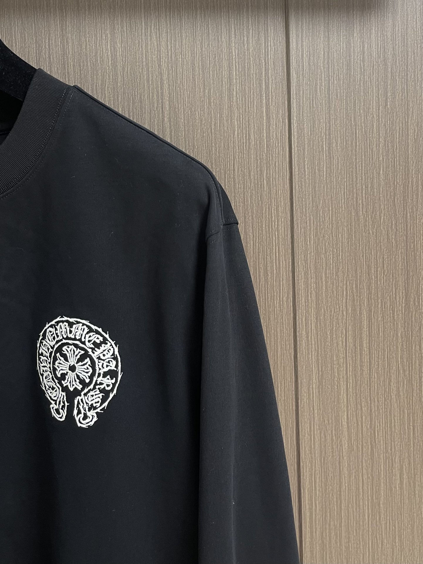 CH 克罗心新款刺绣长袖T恤，重磅420克双纱面料 整衣洗水两遍 重磅面料 领口采用冰感索罗娜 宽松版型