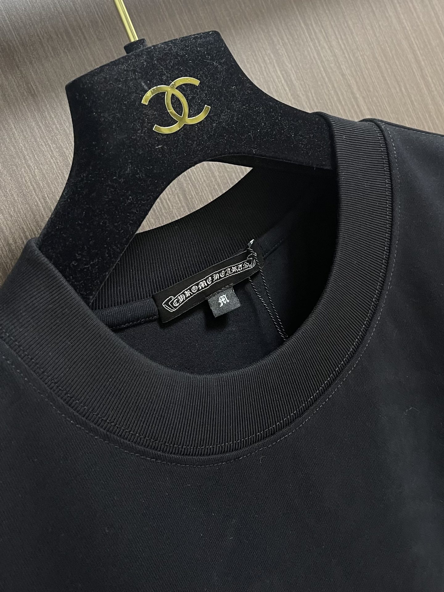 CH 克罗心新款刺绣长袖T恤，重磅420克双纱面料 整衣洗水两遍 重磅面料 领口采用冰感索罗娜 宽松版型