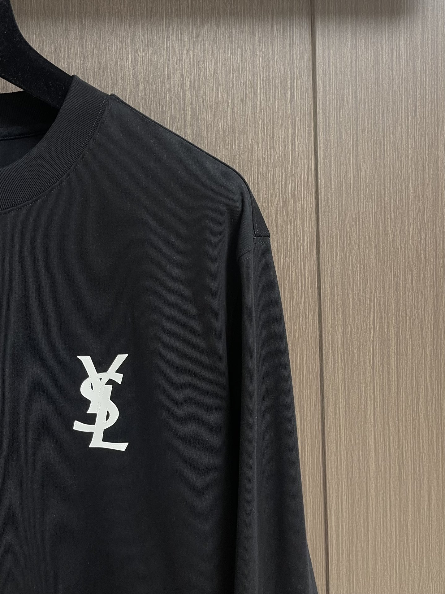 YSL 圣罗兰2025ss印花长袖t恤 定制260g全棉双纱紧密爽滑面料，布面干净，布纹清晰，手感非常细