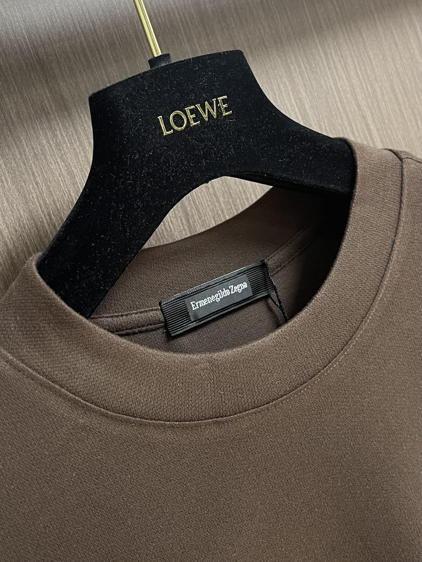 Zegna 2025fw秋冬新品圆领长袖T恤，时尚休闲打底衫，进口优质澳绒打造，给您羊绒般的呵护、非常贴