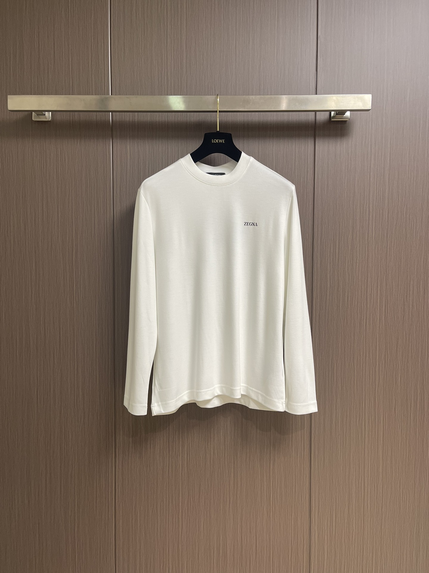 Zegna 2025fw秋冬新品圆领长袖T恤，时尚休闲打底衫，进口优质澳绒打造，给您羊绒般的呵护、非常贴