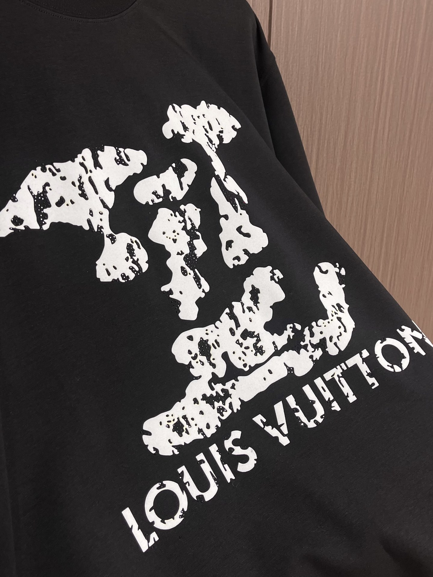 LV 2025fw 印花logo长袖t恤，定制260g全棉双纱紧密爽滑面料，布面干净，布纹清晰，手感非常