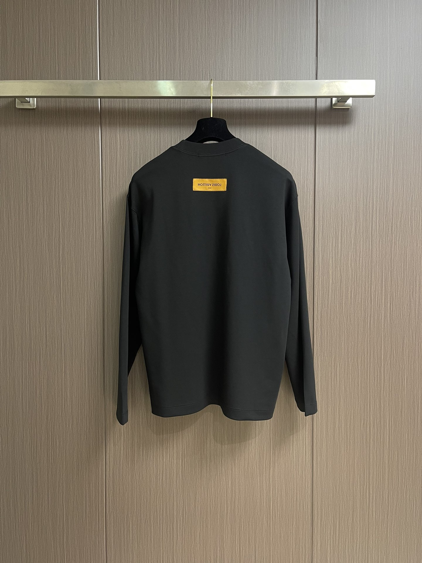 LV 2025fw 印花logo长袖t恤，定制260g全棉双纱紧密爽滑面料，布面干净，布纹清晰，手感非常