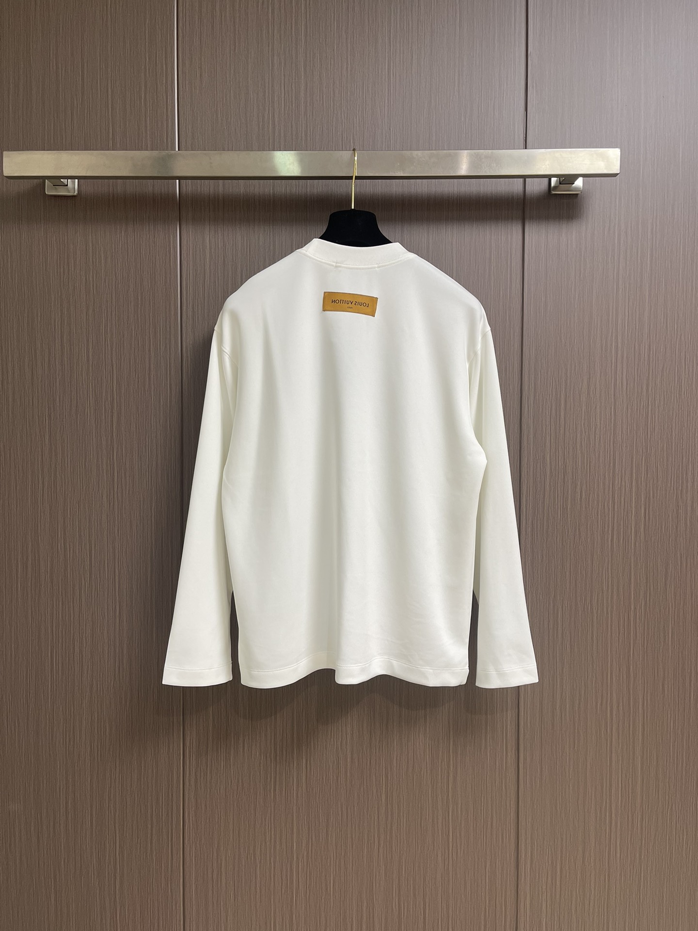 LV 2025fw 印花logo长袖t恤，定制260g全棉双纱紧密爽滑面料，布面干净，布纹清晰，手感非常