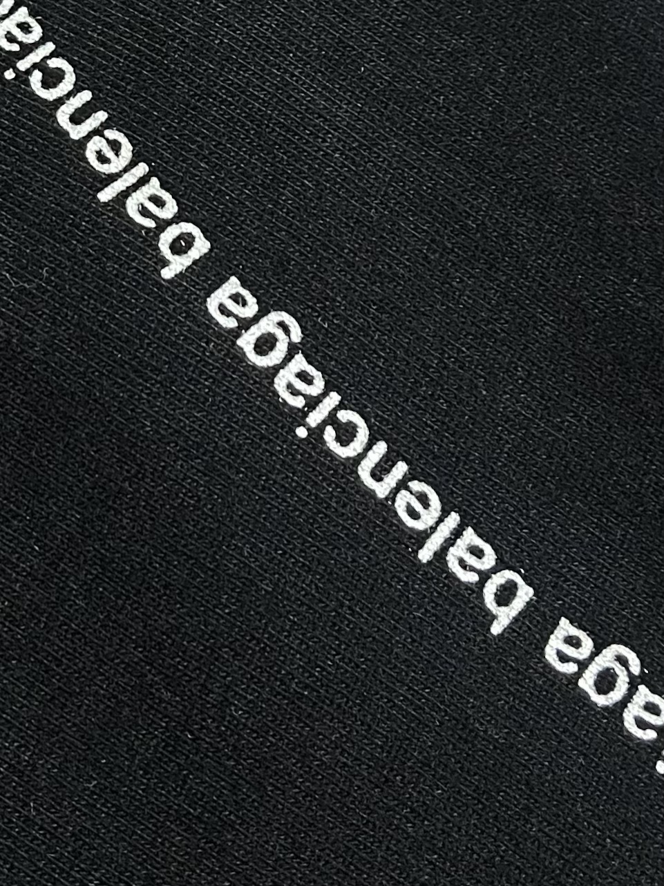 BALENCIAGA 印花logo标识短袖T恤，定织面料工艺洗水处理 高克重300克面料 质感十足 布面