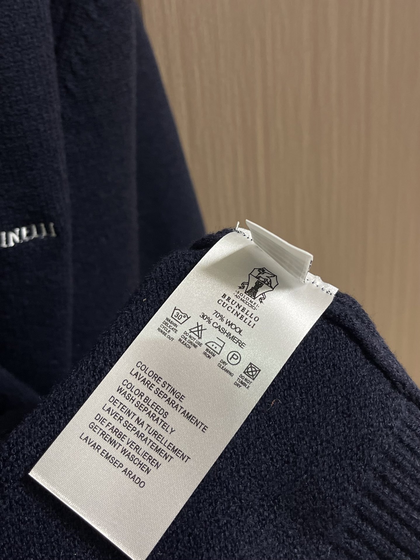 BrunelloCucinelli布鲁内洛.库奇内利 BC 2025ss秋冬新品小高领拉链针织毛衣外套,