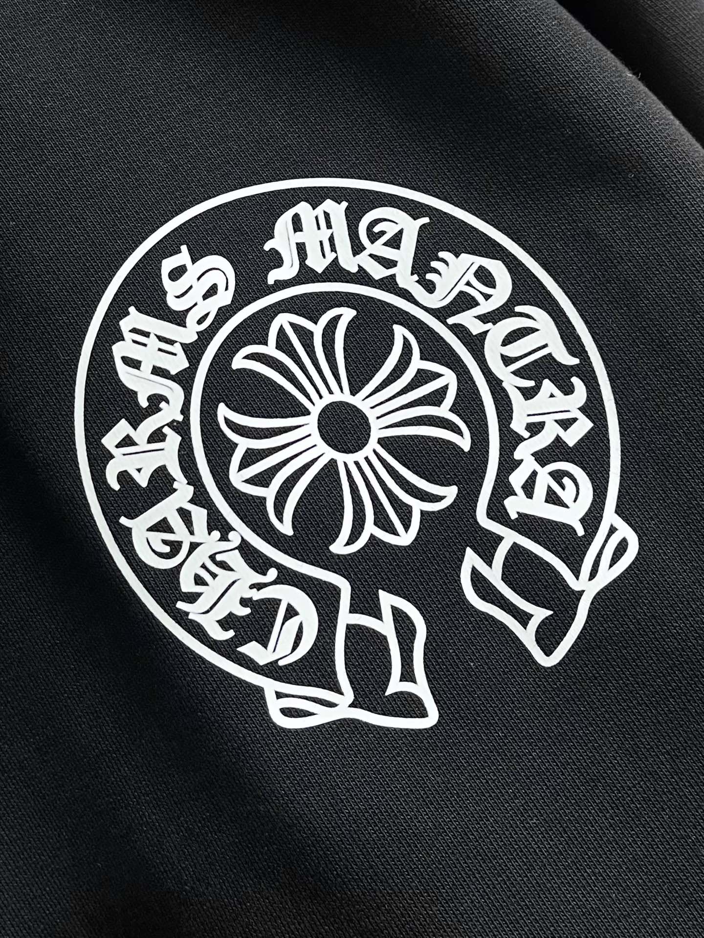 Chrome Hearts CH 克罗心 2025ss马蹄梵文印花长袖T恤，高克重高密度高品质 毛料柔软