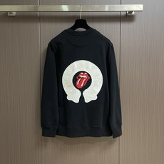 Chrome Hearts CH 克罗心 2025ss大舌头联名拼皮刺绣长袖T恤,高克重高密度高品质 毛 Chrome Hearts CH 克罗心 2025ss大舌头联名拼皮刺绣长袖T恤,高克重高密度高品质 毛