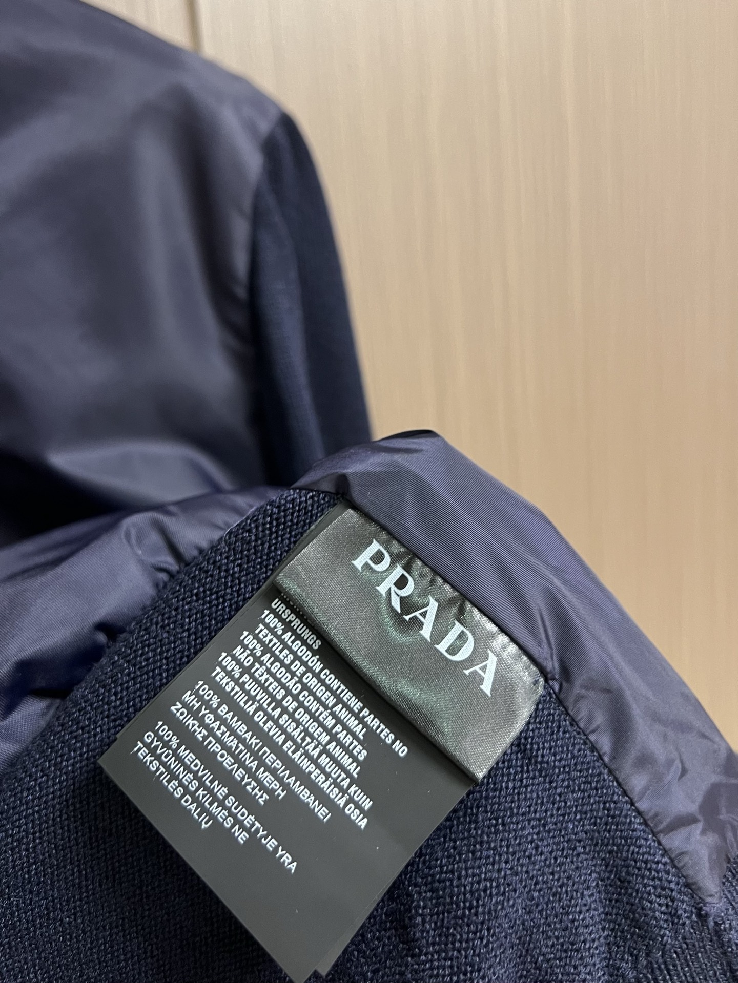 Prada Navy Knit Panel Nylon Jacket with Triangle Logo 10 i1760416838302 7369 0 8
