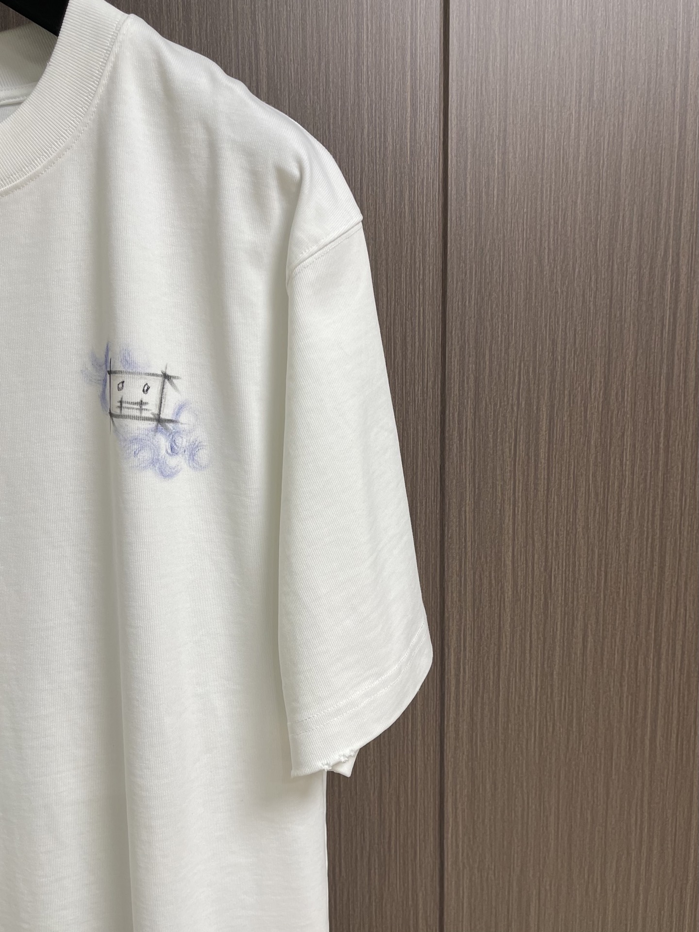 Acne Studios 2026SS春夏新款涂鸦手绘印花短袖T恤，太帅了 印花很有质感，日常穿搭很自在
