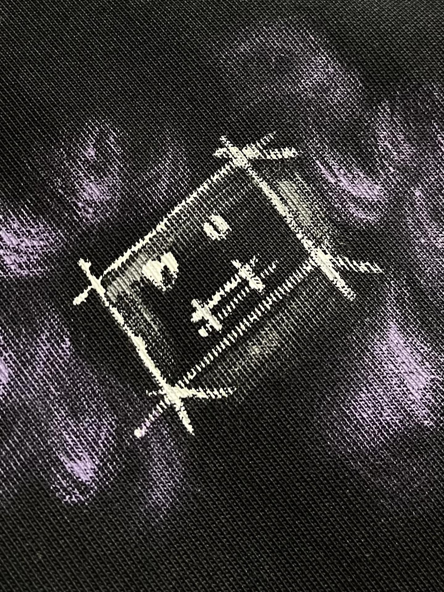 Acne Studios 2026SS春夏新款涂鸦手绘印花短袖T恤，太帅了 印花很有质感，日常穿搭很自在