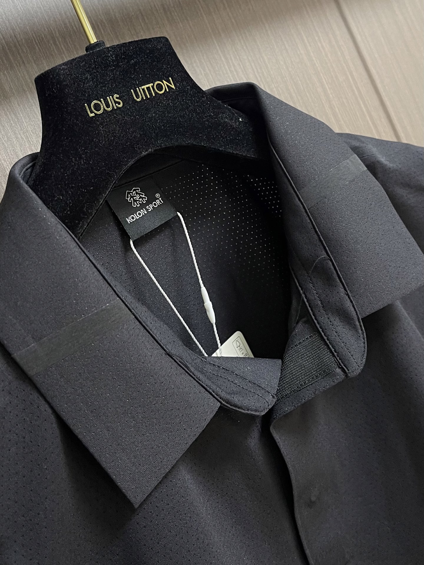 KOLON SPORT 2026ss新款可隆吸湿速干短袖T恤 立领POLO短袖。抗菌男士短袖SECO A