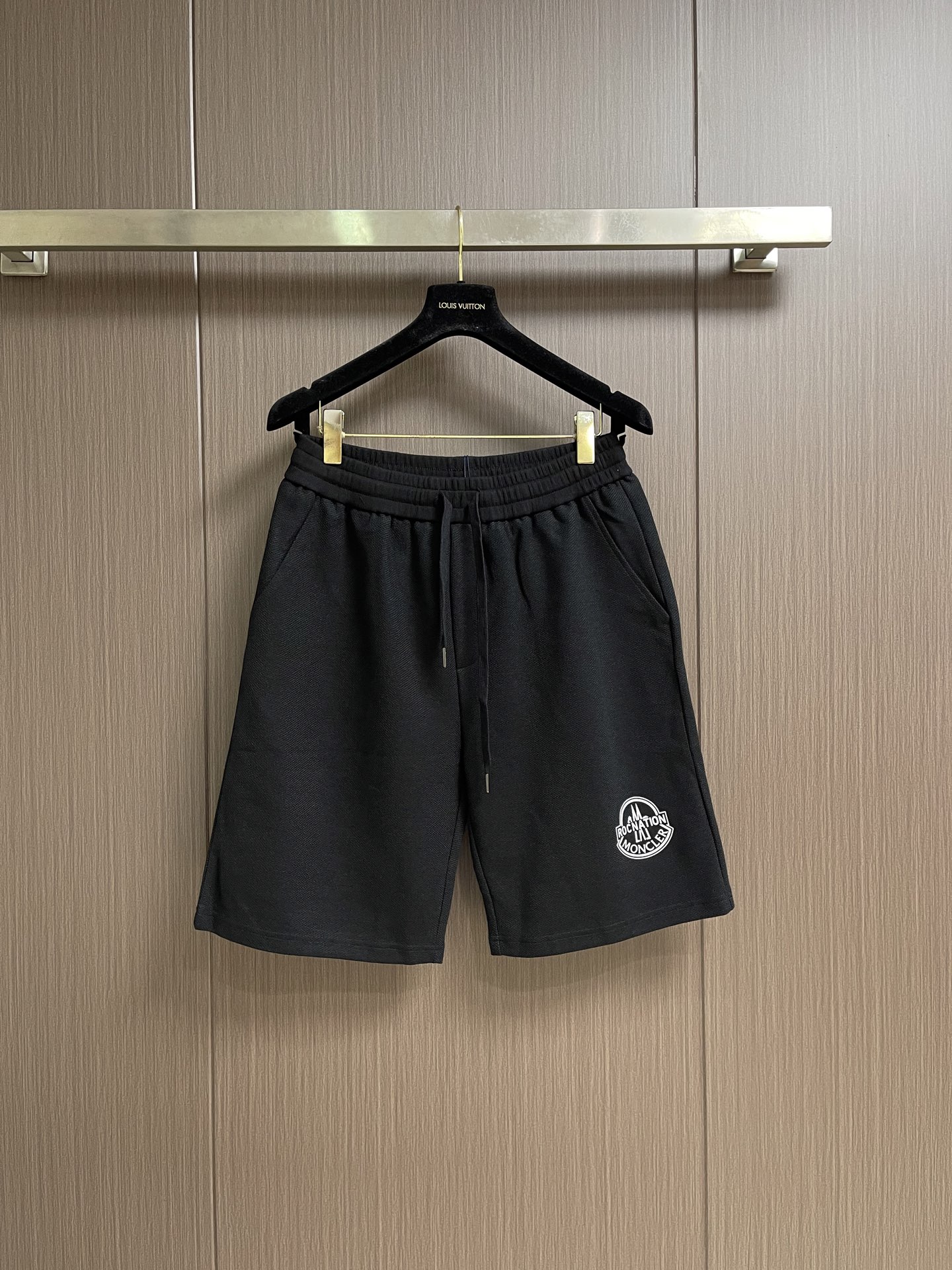Moncler 2026ss新款logo印花短裤，定制博鳞大卫衣面料380克重 字母硅胶印花工艺，手感非
