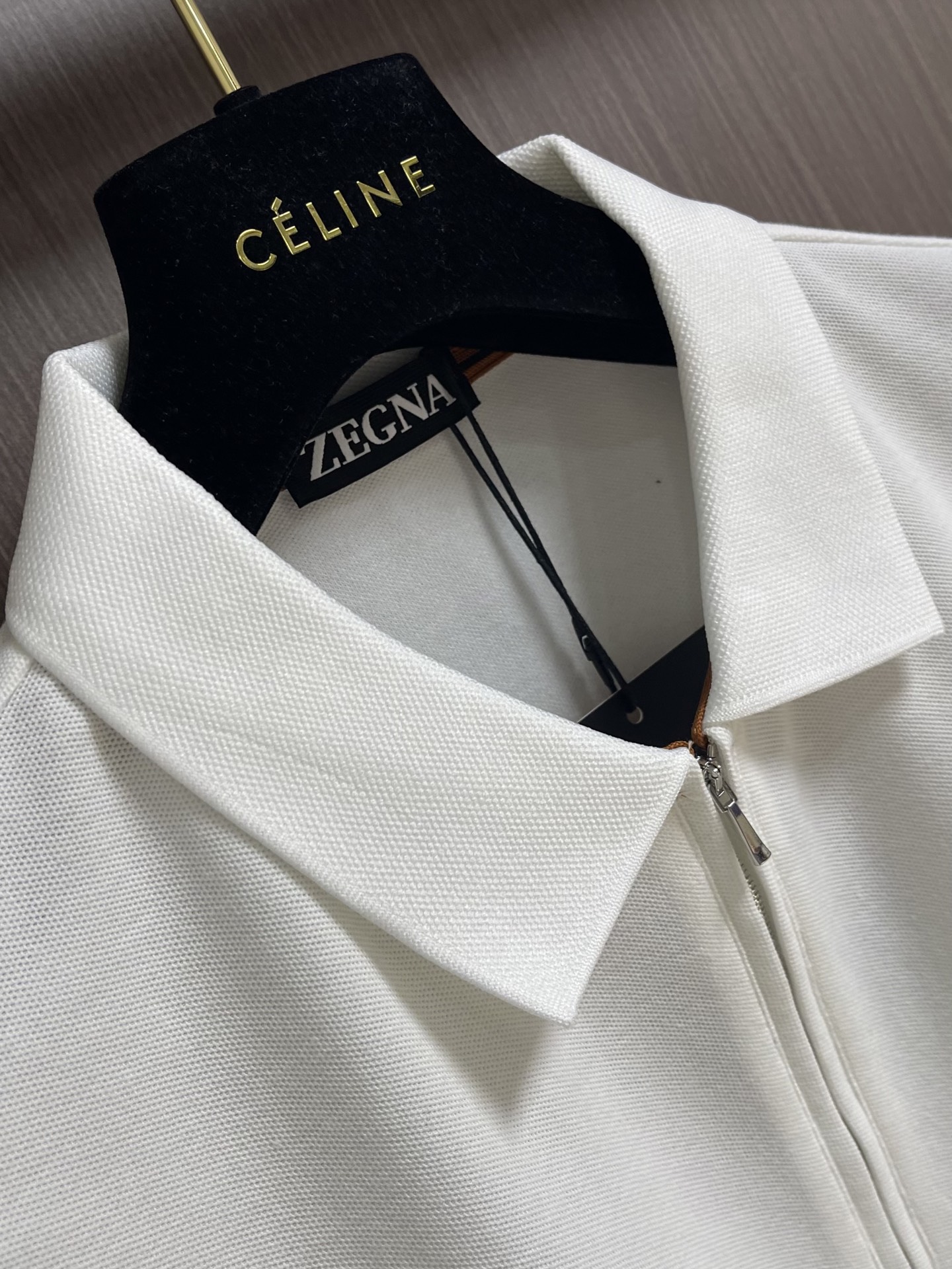 Zegna 2026ss早春时装款拉链门襟男士短袖针织Polo衫，非常明星级的一款单品，颜值度极高，即大