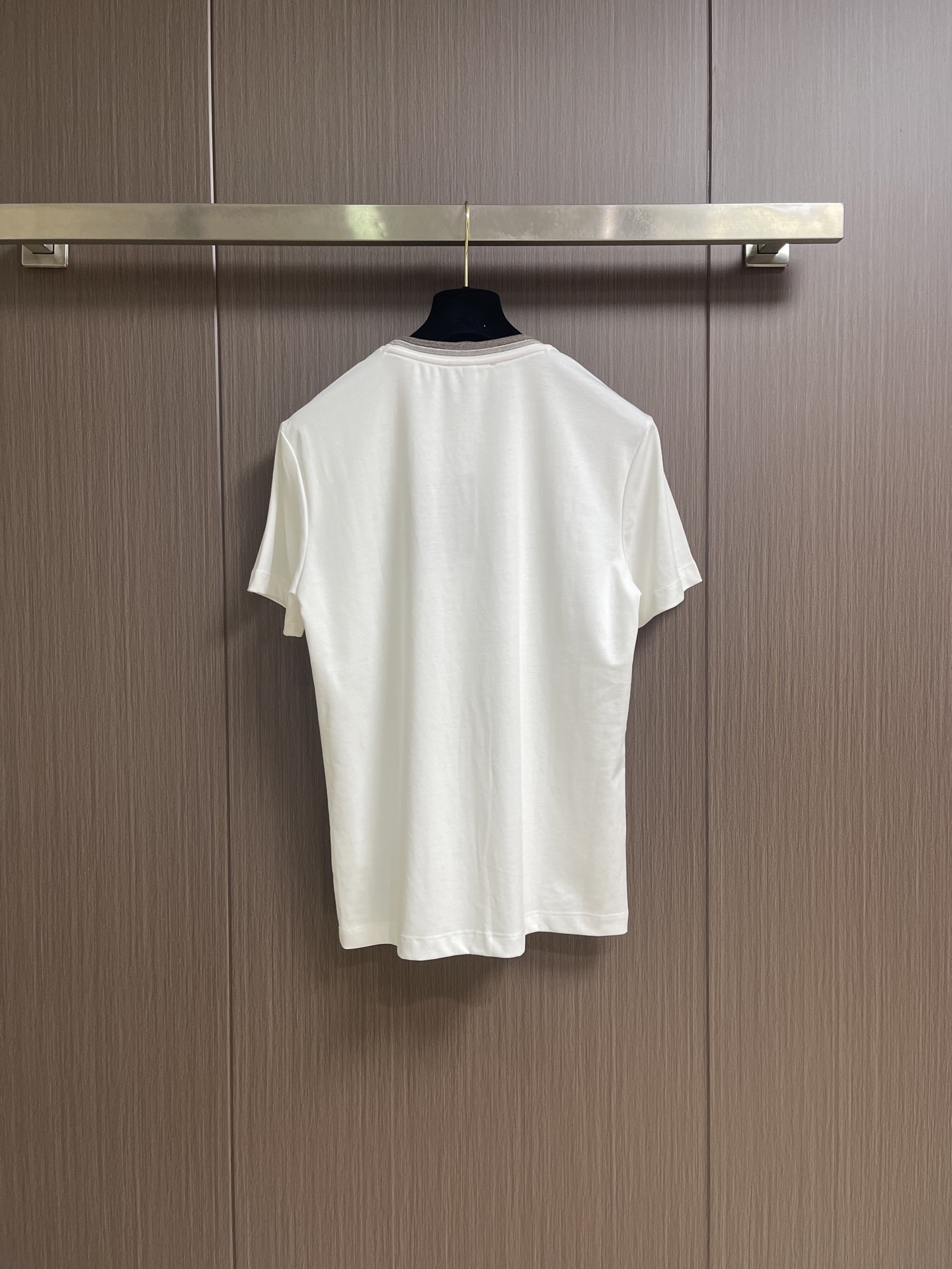 Loro piana loro Piana 双股丝光棉刺绣标识短袖T恤，定制丝光、特级面料，亲肤性绝佳，细节极致完美，上