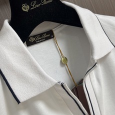 Loro piana Loro Piana Tremezzo高端舒适短袖Polo衫,这款撞色领边Polo甄选高克重双股珠 Loro piana Loro Piana Tremezzo高端舒适短袖Polo衫,这款撞色领边Polo甄选高克重双股珠