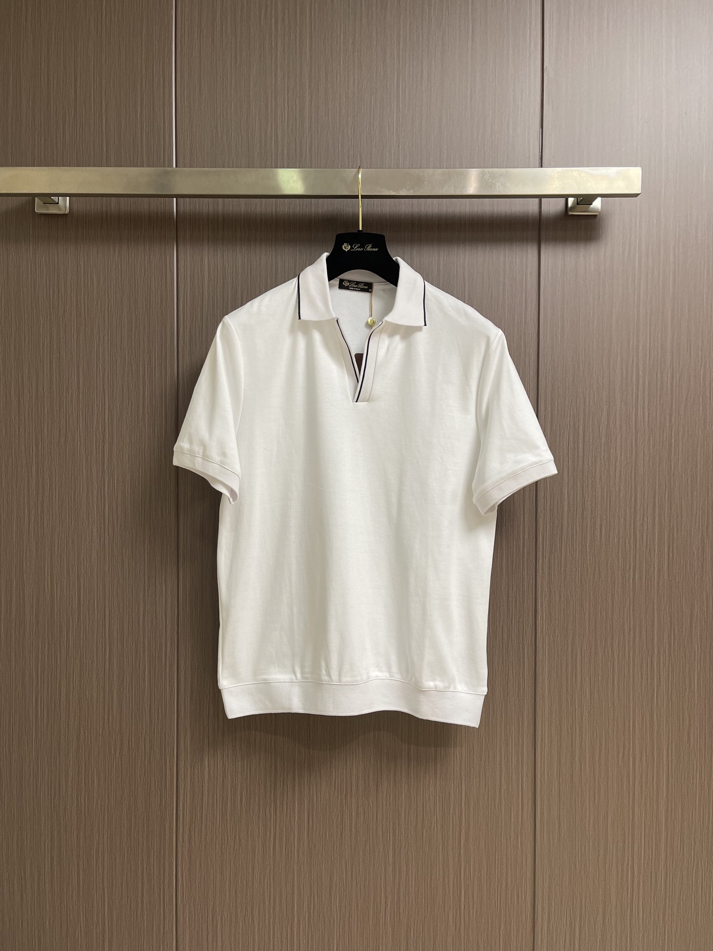 Loro piana Loro Piana Tremezzo高端舒适短袖Polo衫，这款撞色领边Polo甄选高克重双股珠