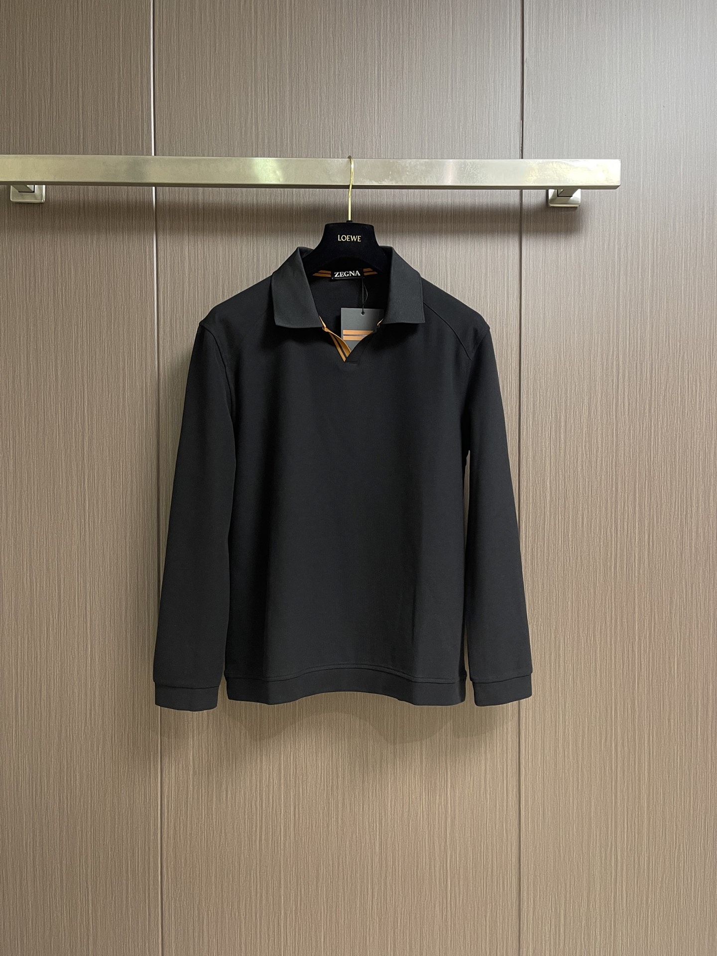 Zegna 2026ss秋冬新款翻领长袖Polo，衣橱必备的一款 看似简单 领口大小宽窄 考验师傅功底 来来回回打了5次