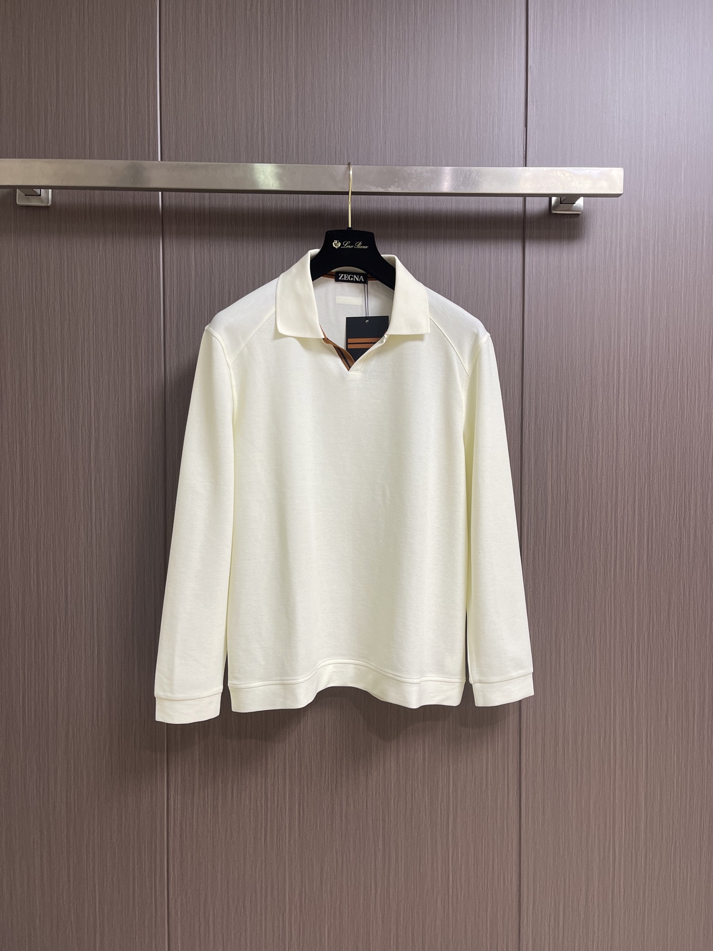 Zegna 2026ss秋冬新款翻领长袖Polo，衣橱必备的一款 看似简单 领口大小宽窄 考验师傅功底 来来回回打了5次