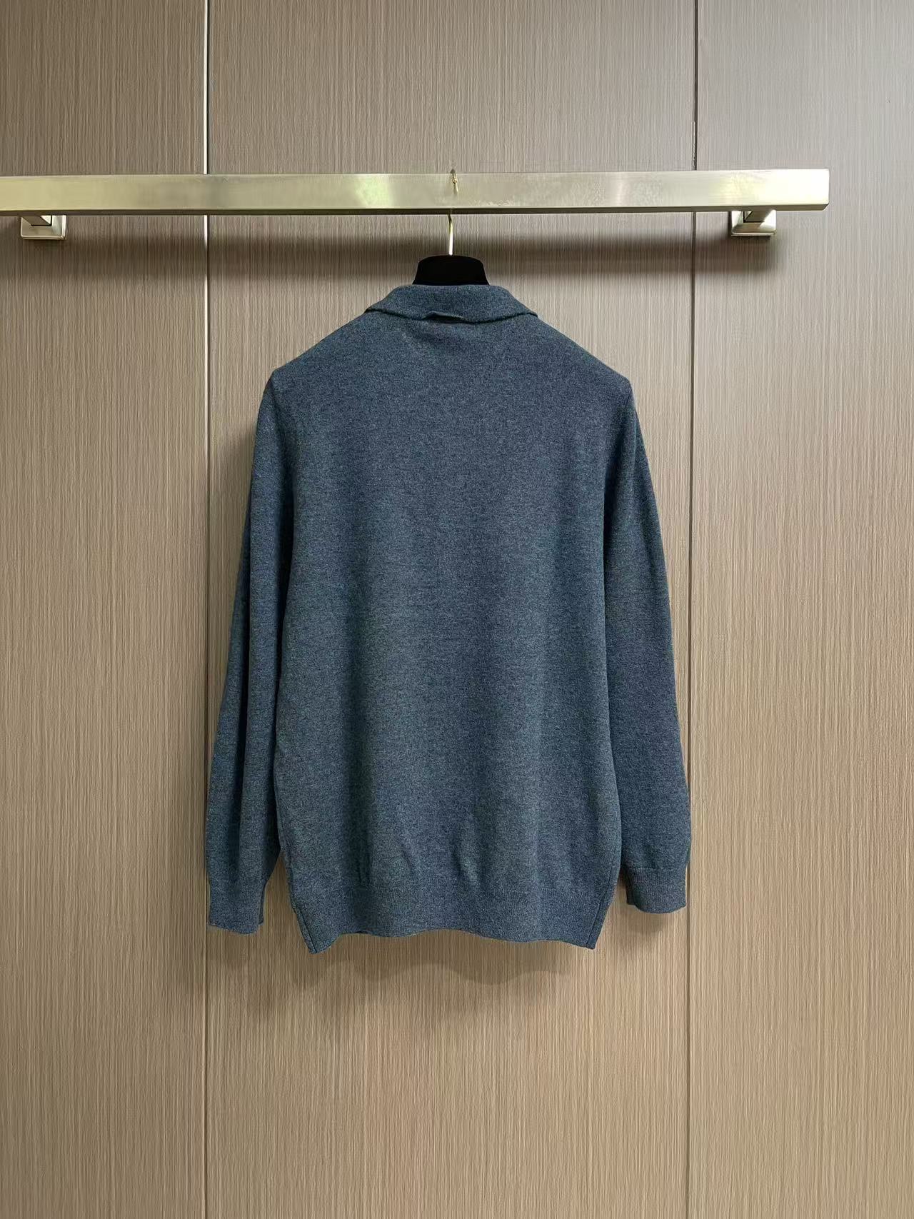 Zegna 老钱风男士Polo针织上衣，触感软糯温润，100%绵羊毛 上身轻盈保暖，透气不闷，自带高级柔和光泽。经典Po