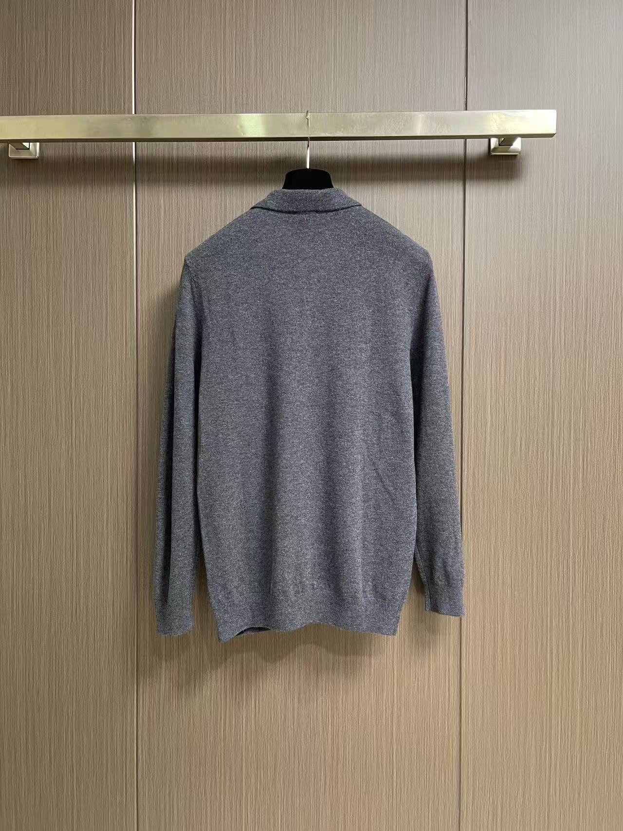 Zegna 老钱风男士Polo针织上衣，触感软糯温润，100%绵羊毛 上身轻盈保暖，透气不闷，自带高级柔和光泽。经典Po