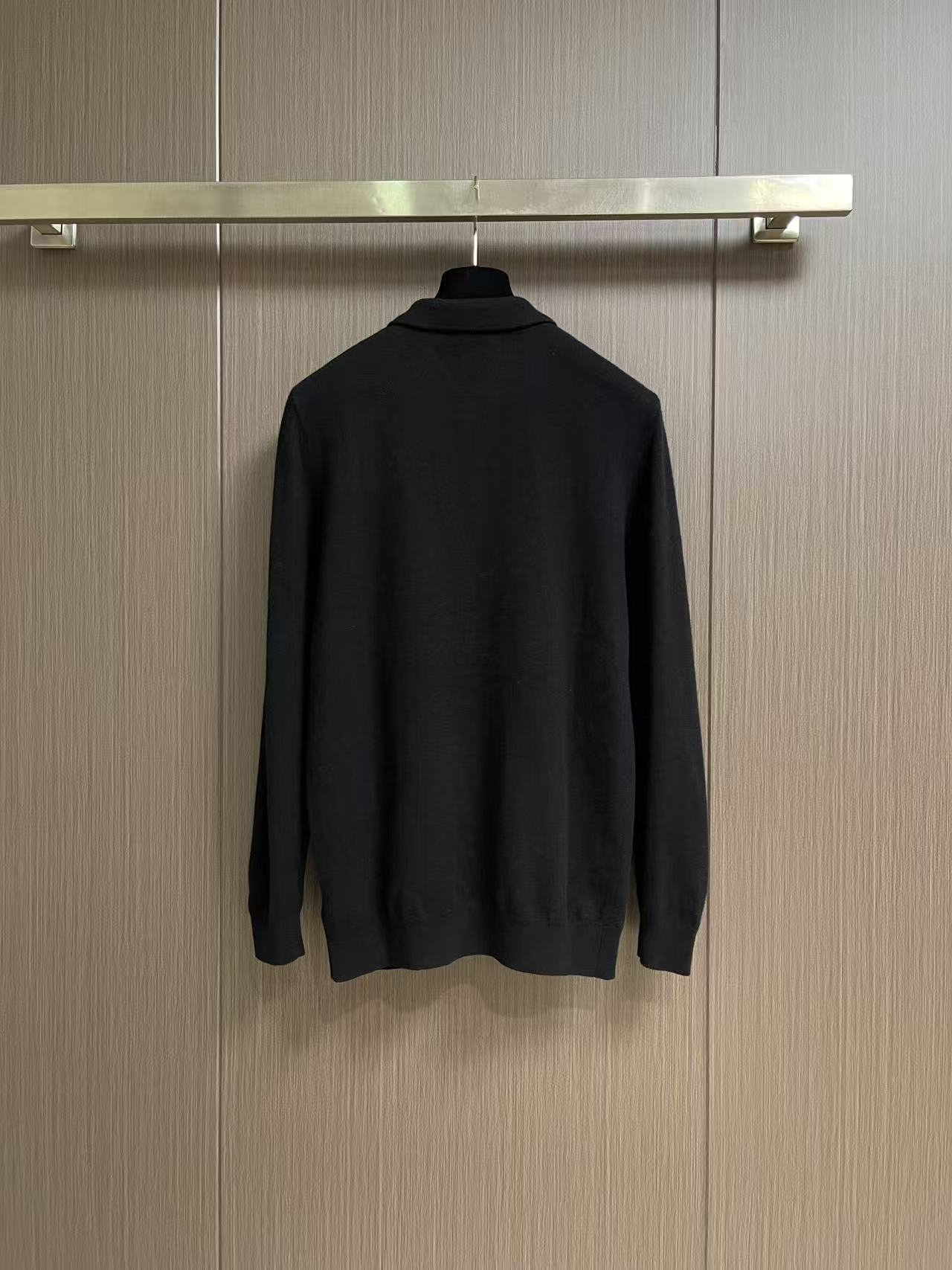 Zegna 老钱风男士Polo针织上衣，触感软糯温润，100%绵羊毛 上身轻盈保暖，透气不闷，自带高级柔和光泽。经典Po