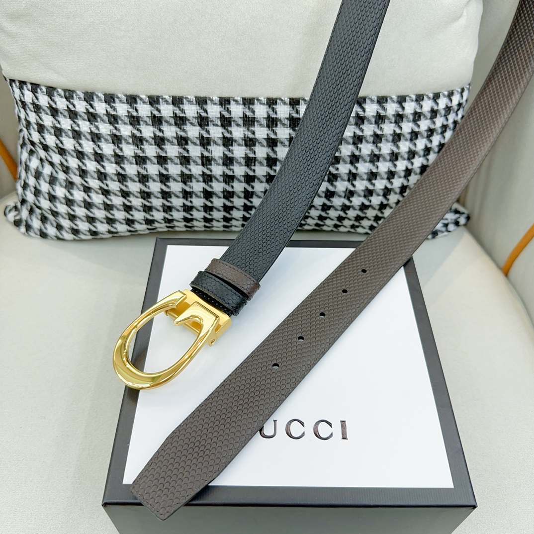 Gucci G home. First layer cowhide, width 3.5CM
