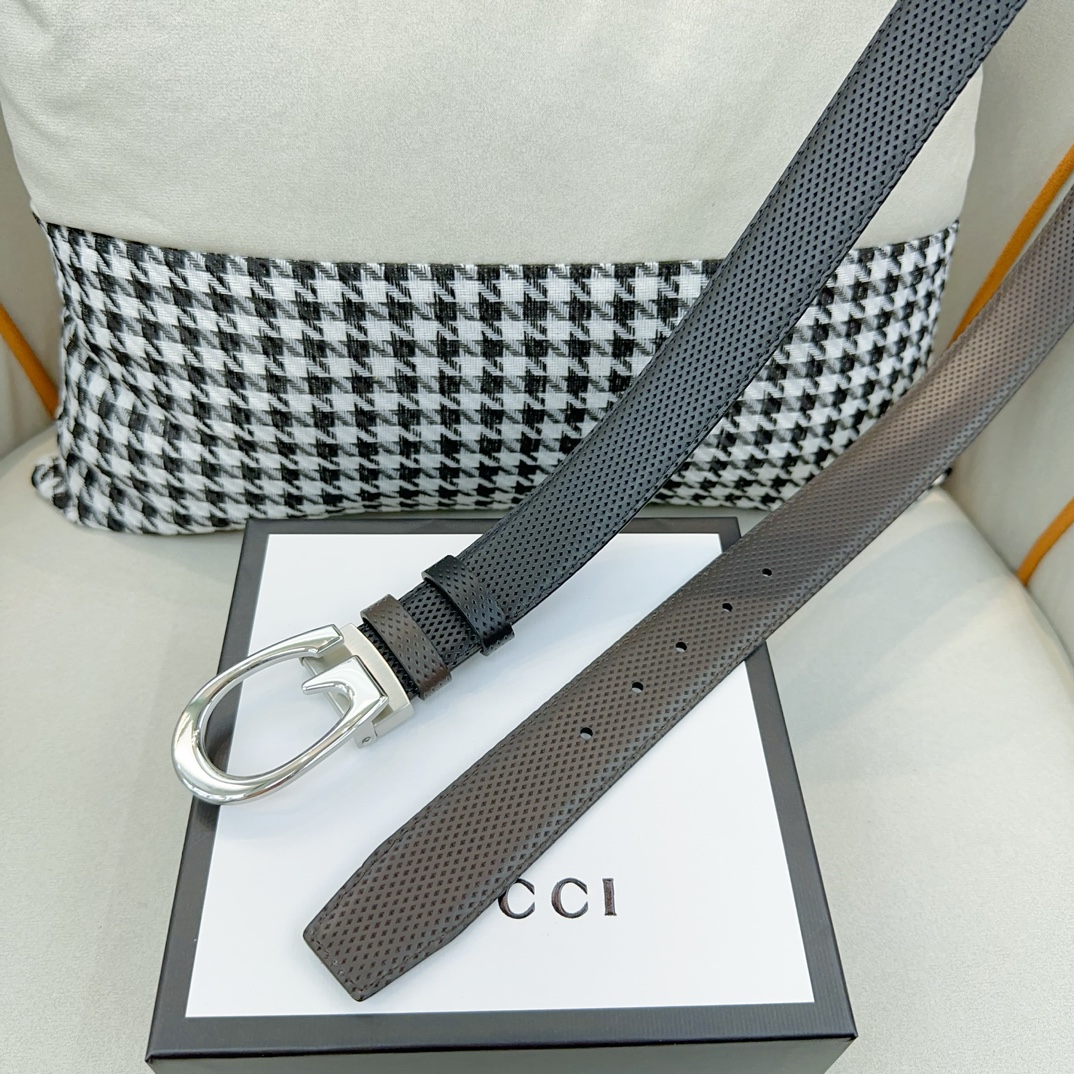 Gucci G home. First layer cowhide, width 3.5CM
