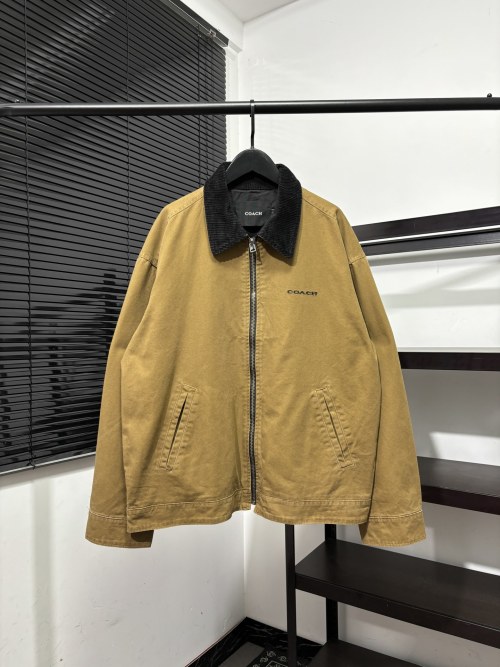 Coach Men's Washed Canvas Detroit Jacket, Retro Workwear Style 6 Coach Men's Washed Canvas Detroit Jacket, Retro Workwear Style