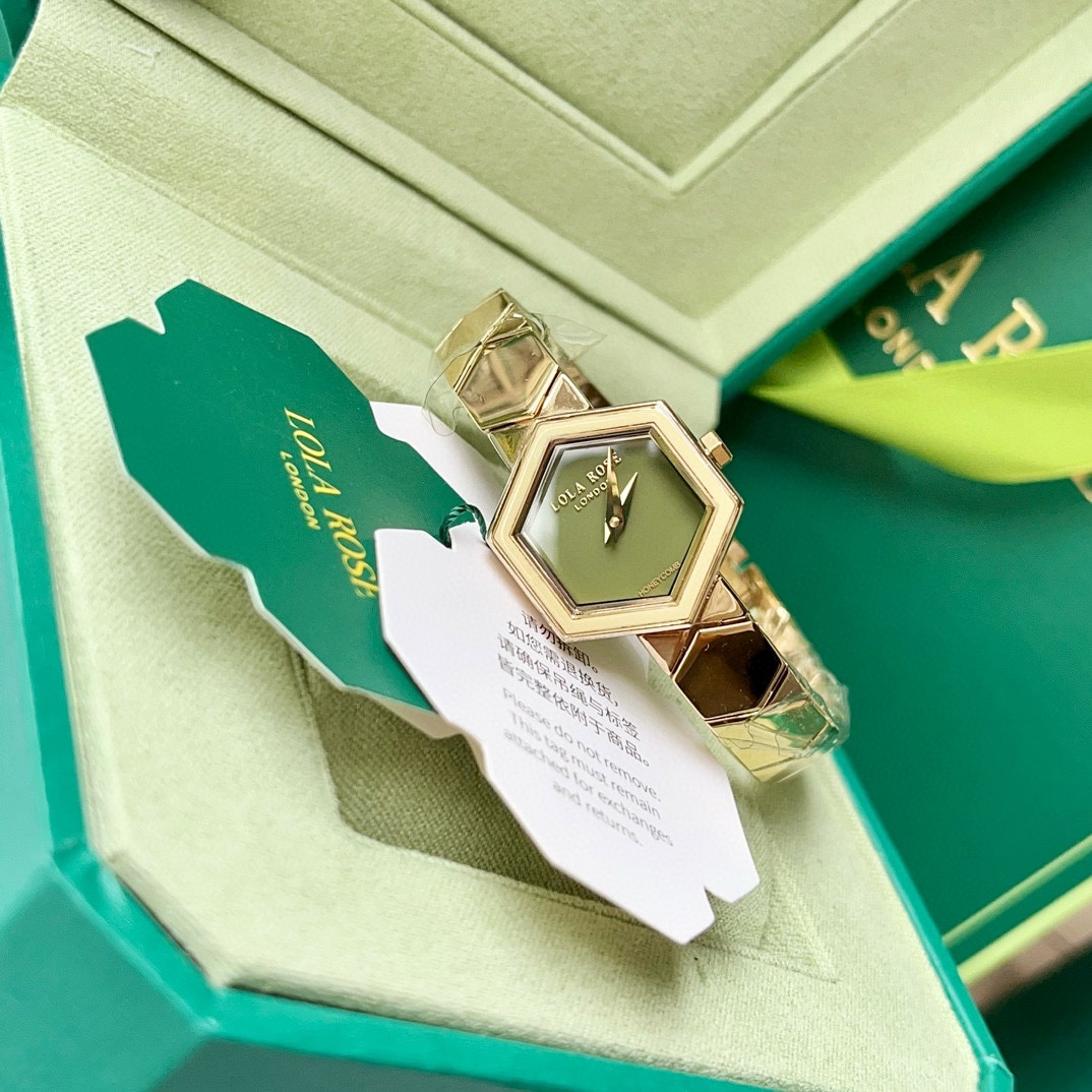 Luxurious Lola Rose Lorella’s Rose Nest Watch: Art Deco Style, Hexagonal Elements, Butterfly Design - 图片 7
