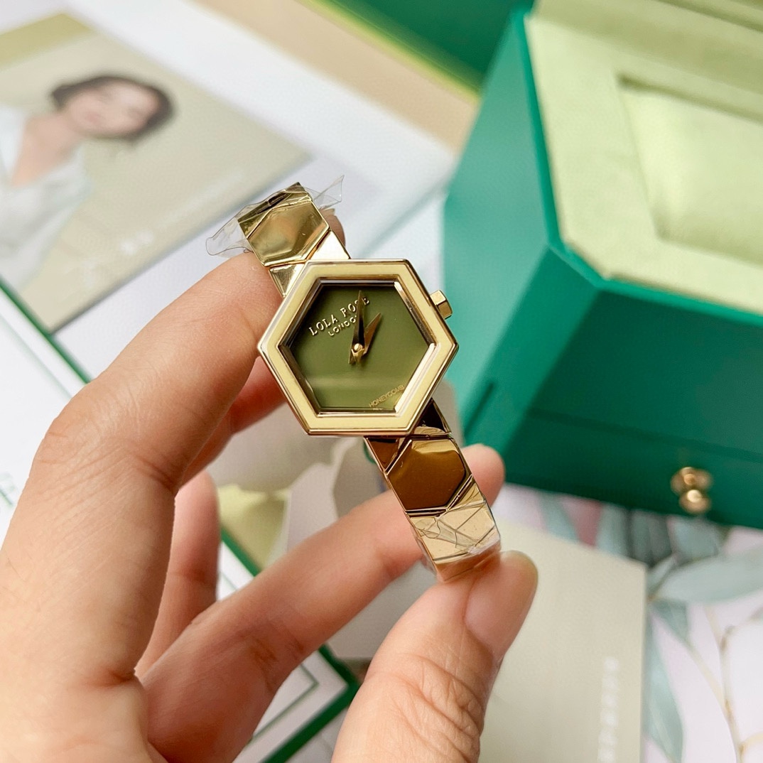 Luxurious Lola Rose Lorella’s Rose Nest Watch: Art Deco Style, Hexagonal Elements, Butterfly Design - 图片 8