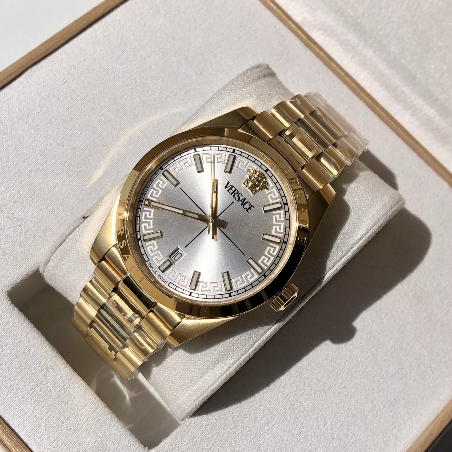 NO:765512,Versace Men's 1 Elegant Golden White,versace19860909范思哲 男款 1雅致金白,,versace,Watch