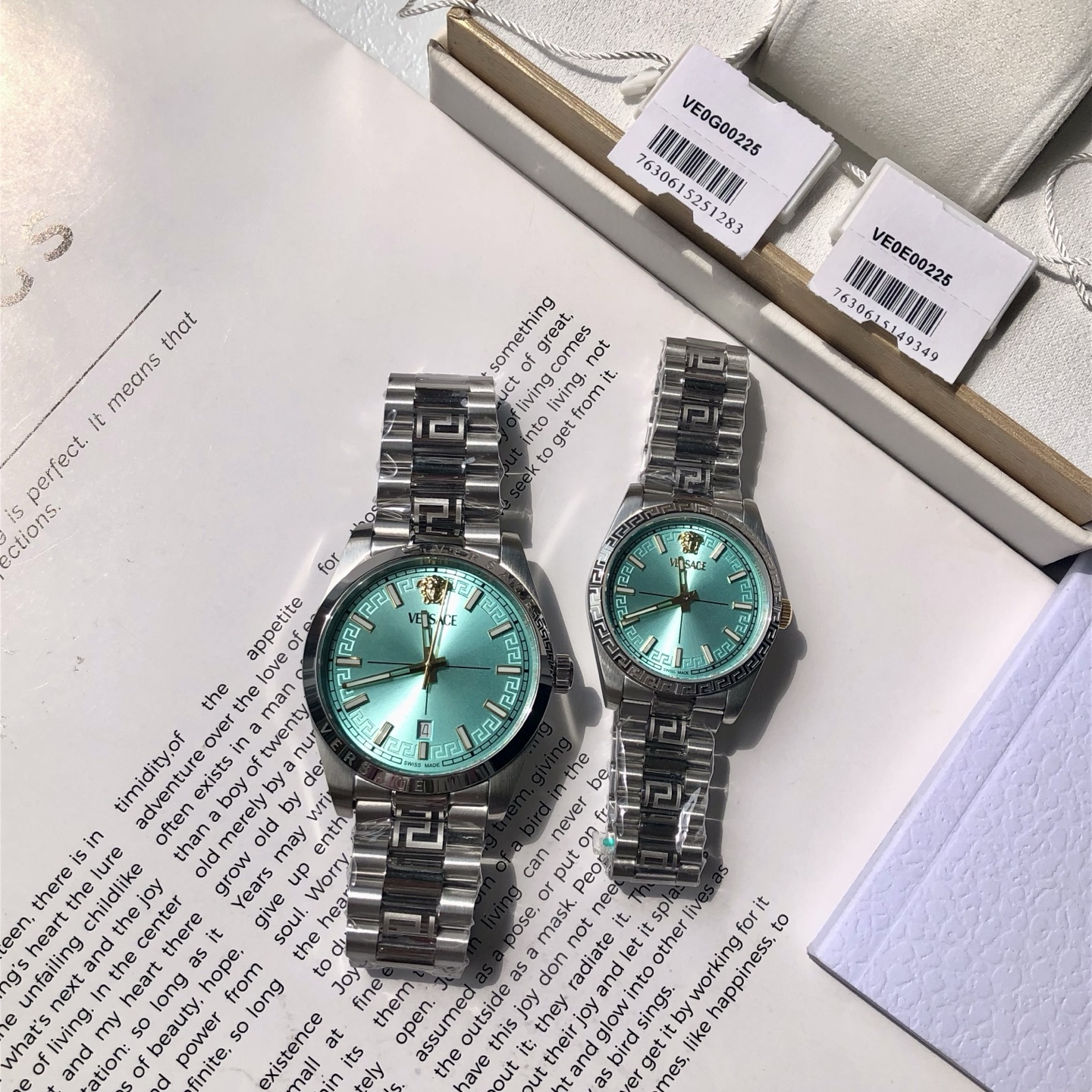 NO:765536,Versace couple model 4Tiffany ice blue,versace,tiffany19860909范思哲 情侣款 4蒂芙尼冰蓝,,versace,tiffany,Watch