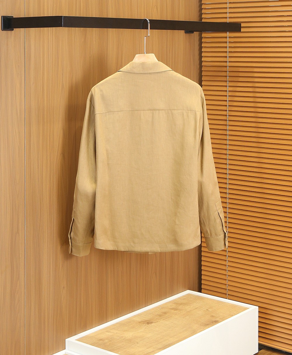 🌾lP🆕 亚麻衬衣款外套夹克2026SS(新品)春款顶级100%亚麻面料！官网最经典lP🆕家族男士轻便商