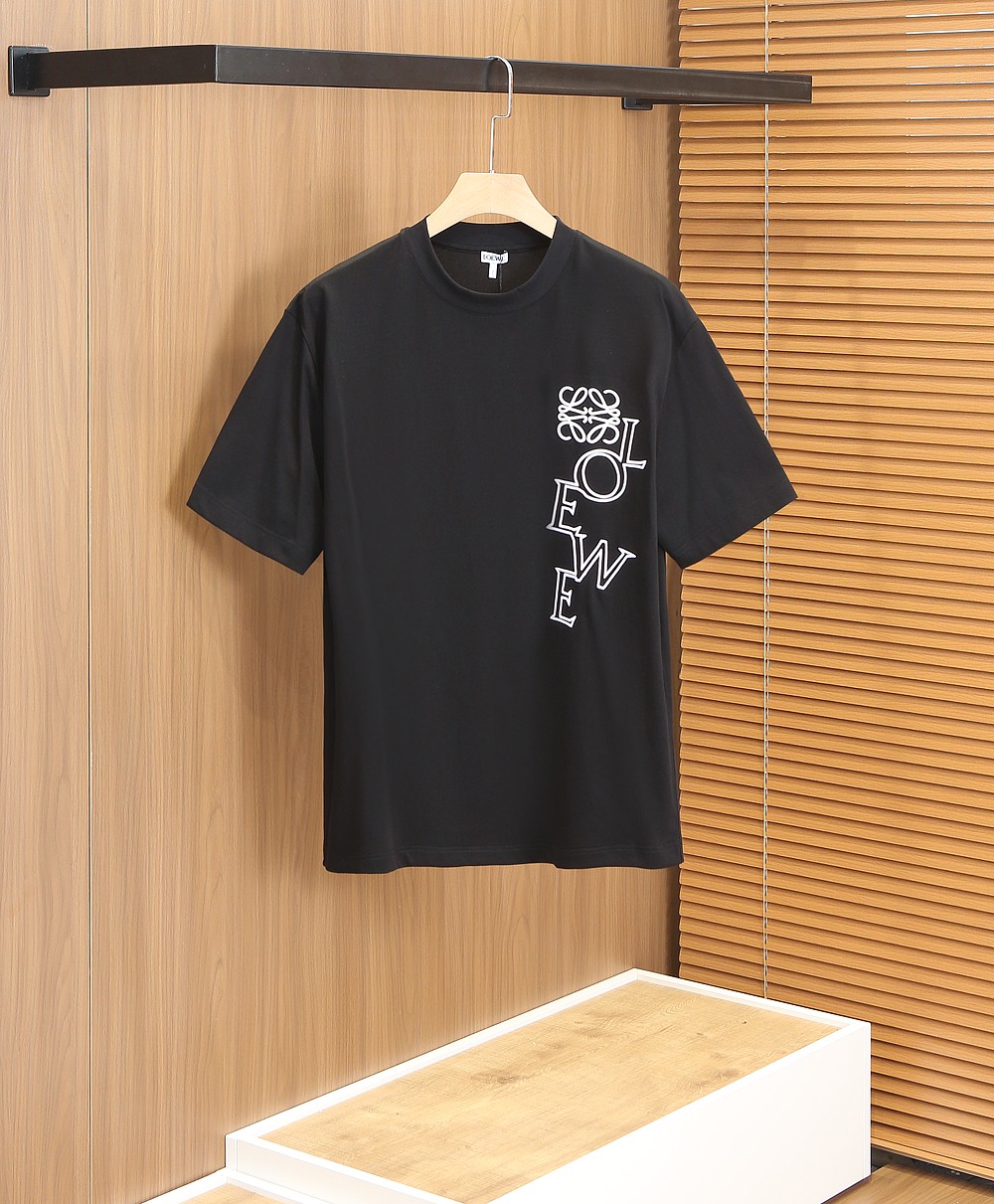 🌾罗意威LOEWE2026春夏新款首发专柜最新款短袖圆领T恤 高端订制 设计前卫时尚！品牌logo重工艺