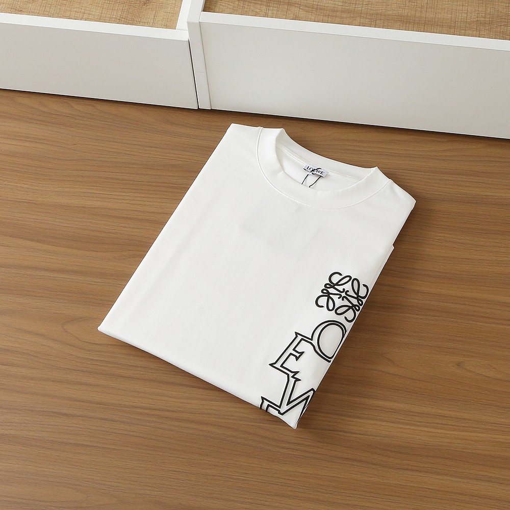 🌾罗意威LOEWE2026春夏新款首发专柜最新款短袖圆领T恤 高端订制 设计前卫时尚！品牌logo重工艺