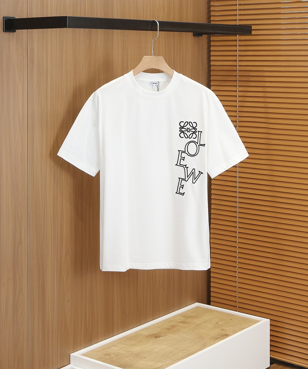🌾罗意威LOEWE2026春夏新款首发专柜最新款短袖圆领T恤 高端订制 设计前卫时尚！品牌logo重工艺