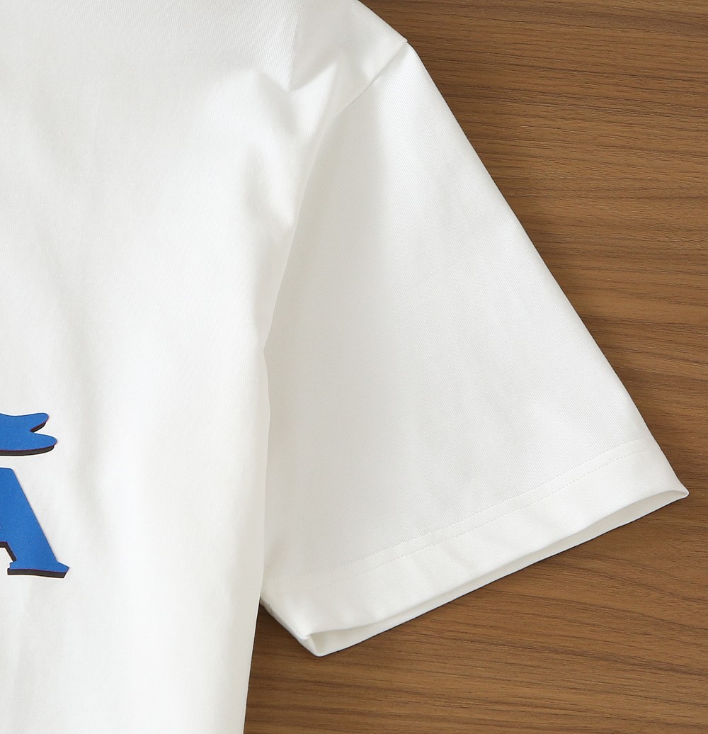 🌾普拉达PRADA2026春夏新款首发专柜最新款短袖圆领T恤 高端订制 设计前卫时尚！品牌logo重工艺