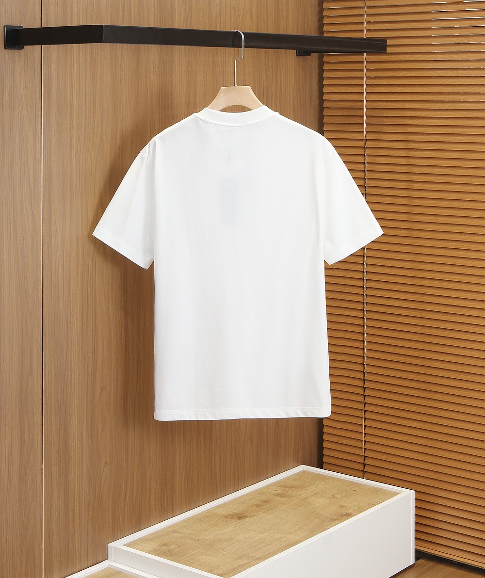 🌾普拉达PRADA2026春夏新款首发专柜最新款短袖圆领T恤 高端订制 设计前卫时尚！品牌logo重工艺