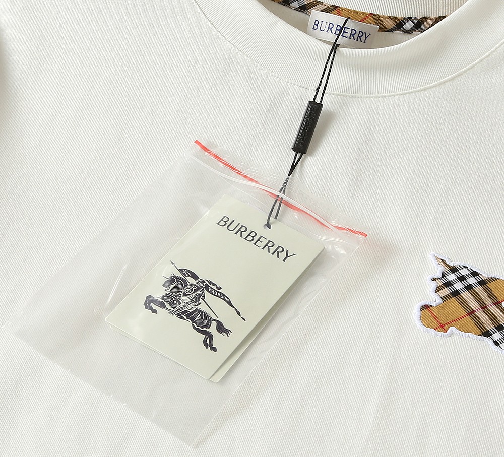 🌾巴宝莉2026春夏新款首发专柜最新款短袖圆领T恤 高端订制 设计前卫时尚！品牌logo重工艺设计 高端