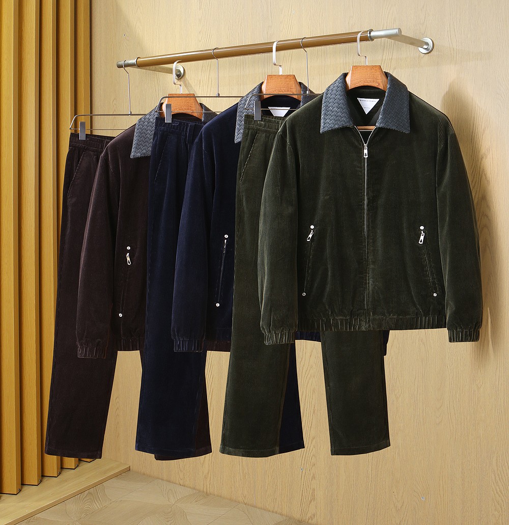 Bottega Veneta Collared Jacket and Pants Set