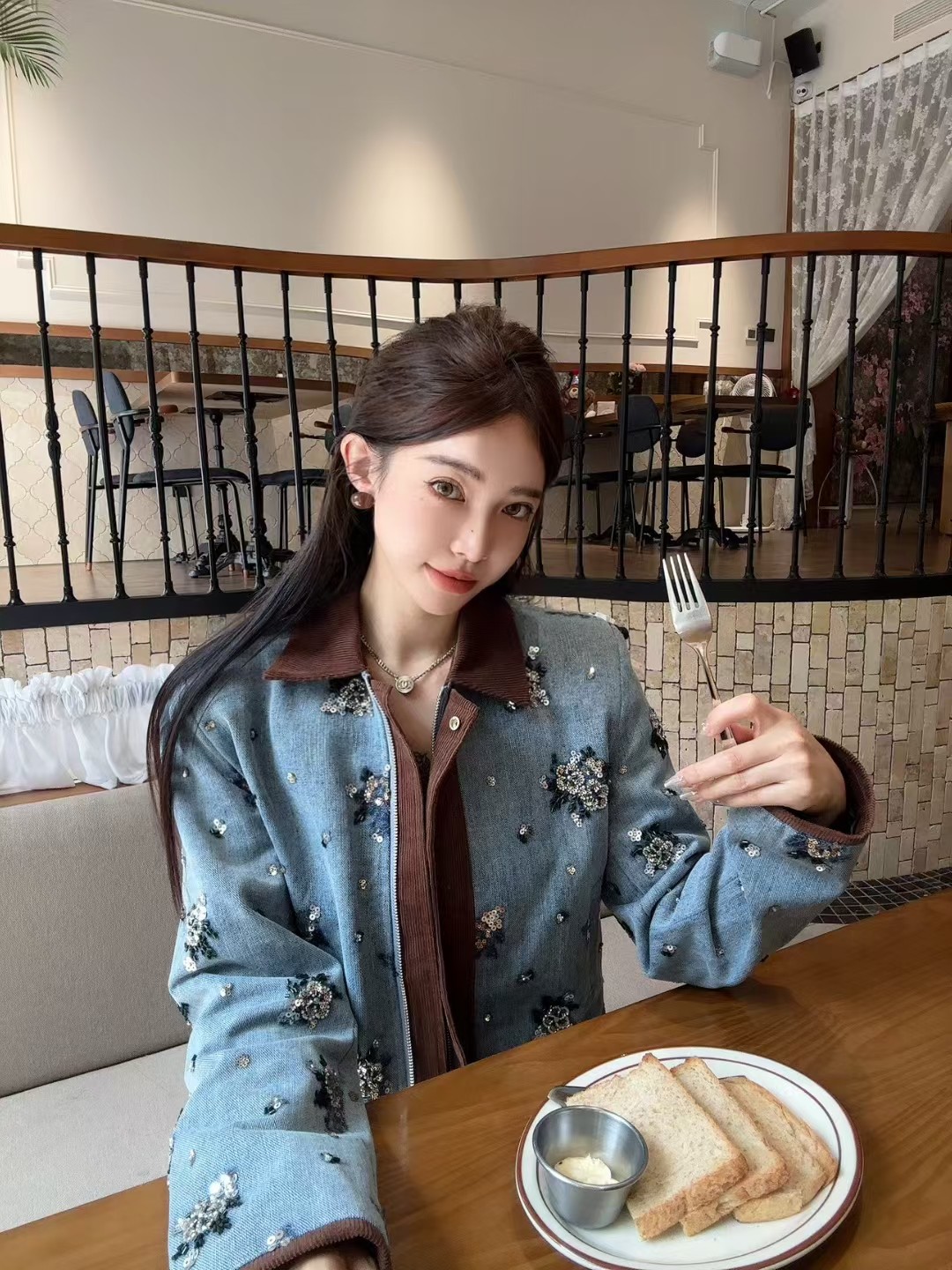 P984 High Quality Women ‘ s Clothes Packed Miu❤❤❤ A new heavy-duty jacket, SML - 图片 1