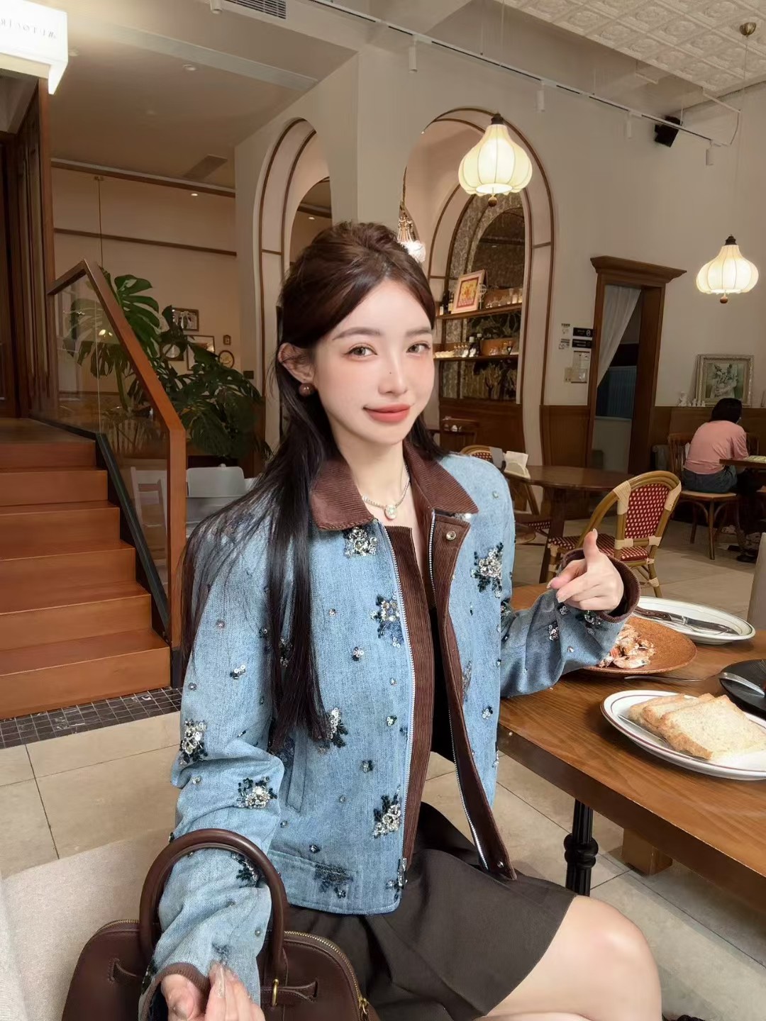 P984 High Quality Women ‘ s Clothes Packed Miu❤❤❤ A new heavy-duty jacket, SML - 图片 4