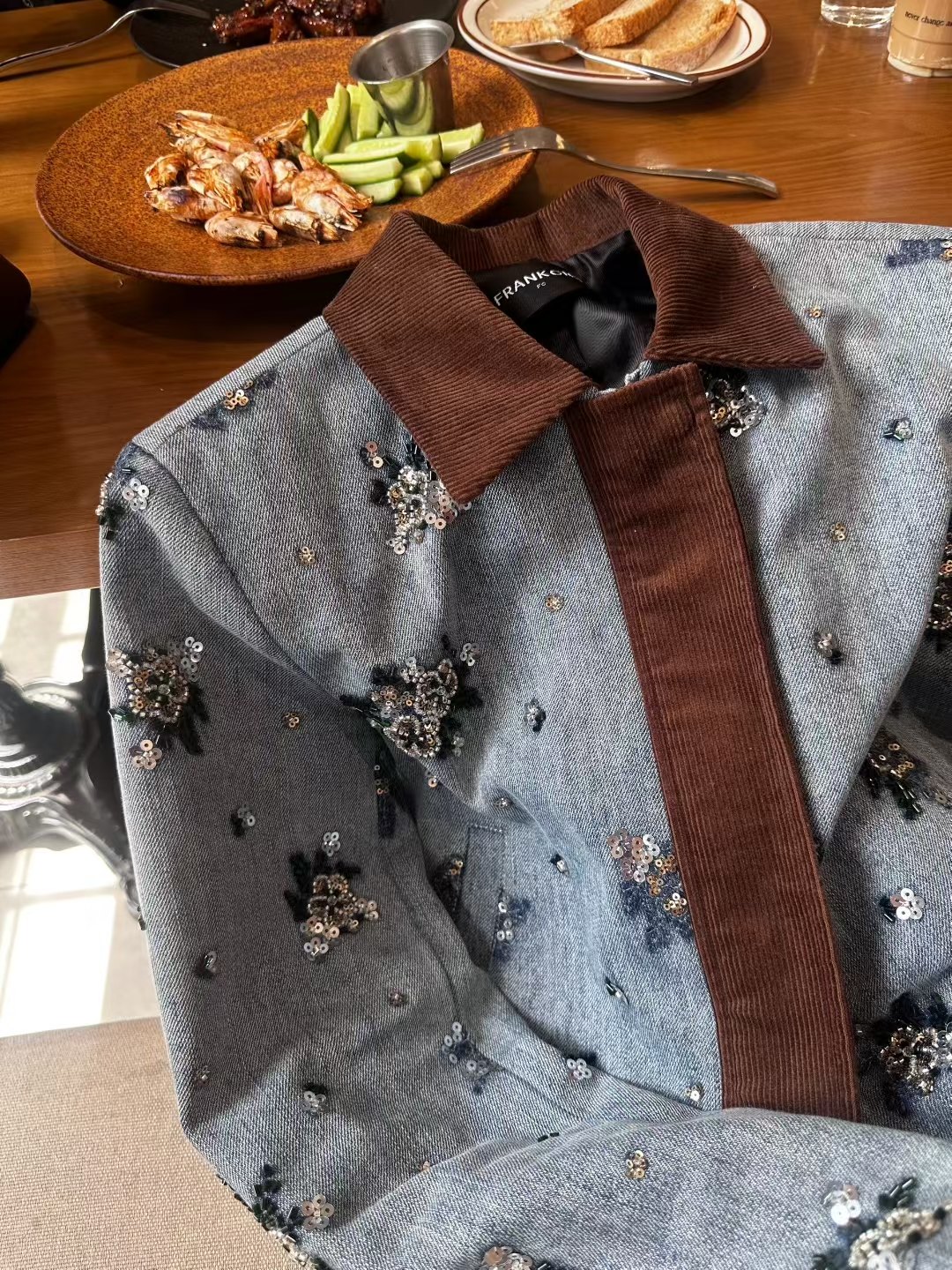 P984 High Quality Women ‘ s Clothes Packed Miu❤❤❤ A new heavy-duty jacket, SML - 图片 5