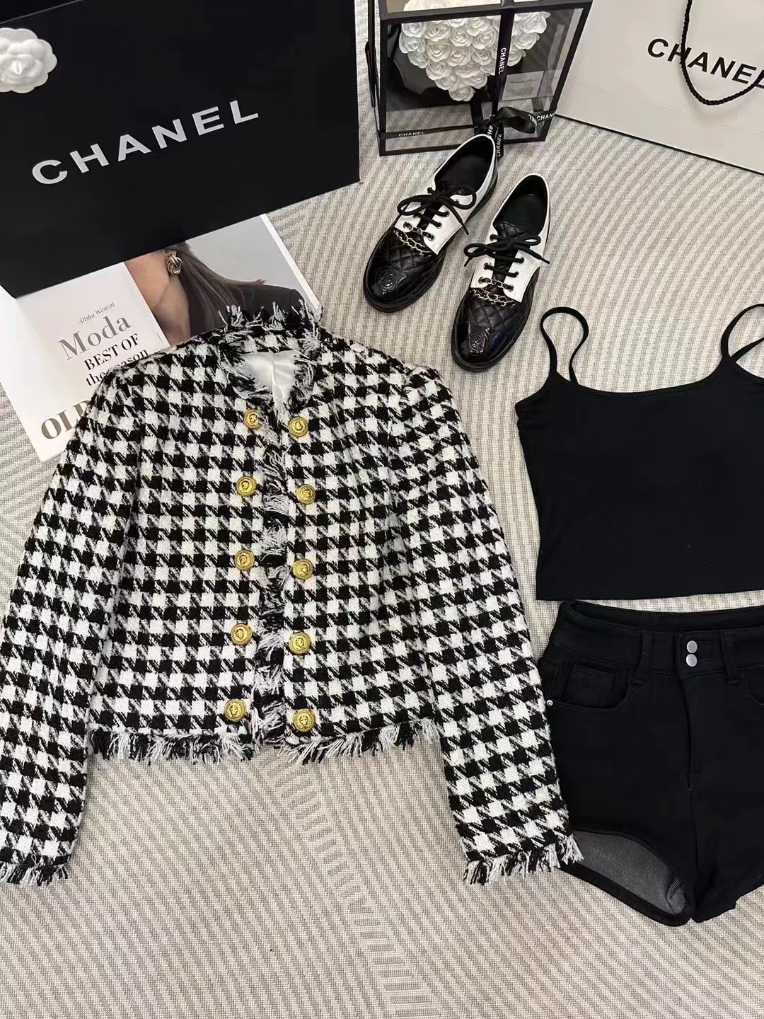 P612 HIGH-END QUALITY WOMEN’S SUIT WITH PACKING B HOUSE A NEW HEAVY-DUTY JACKET, SML - 图片 6